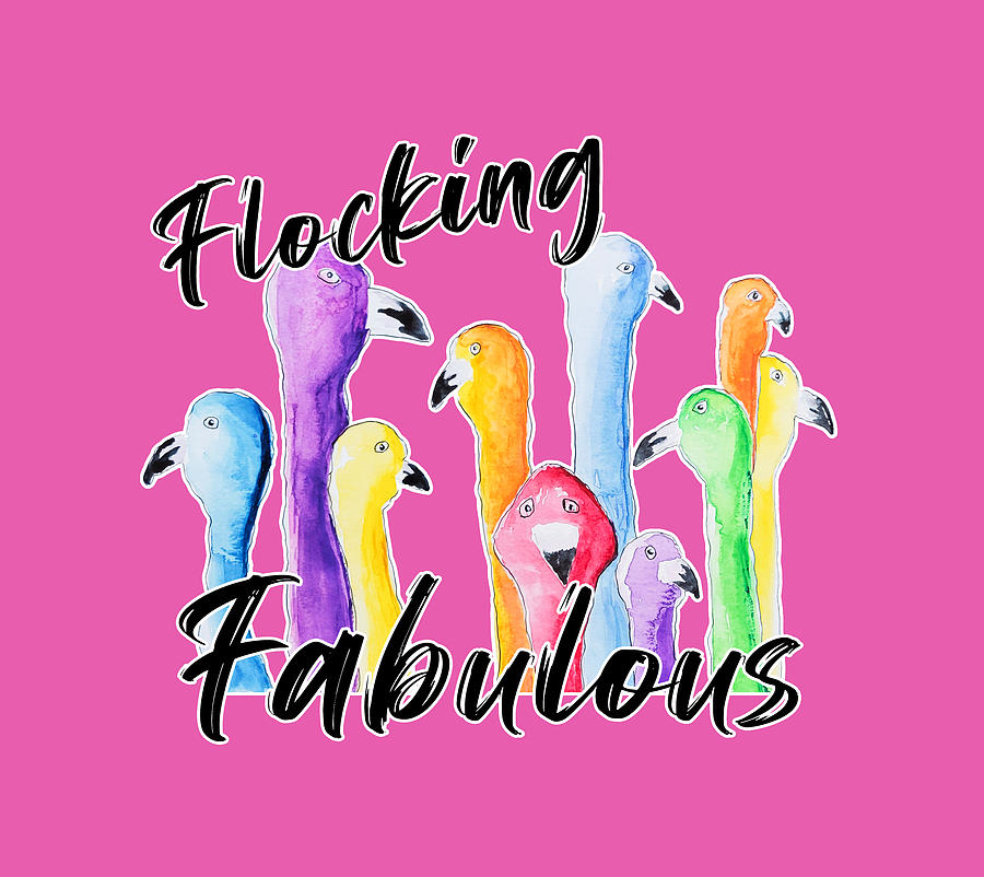 Flocking Fabulous #1 Painting by Bonny Puckett