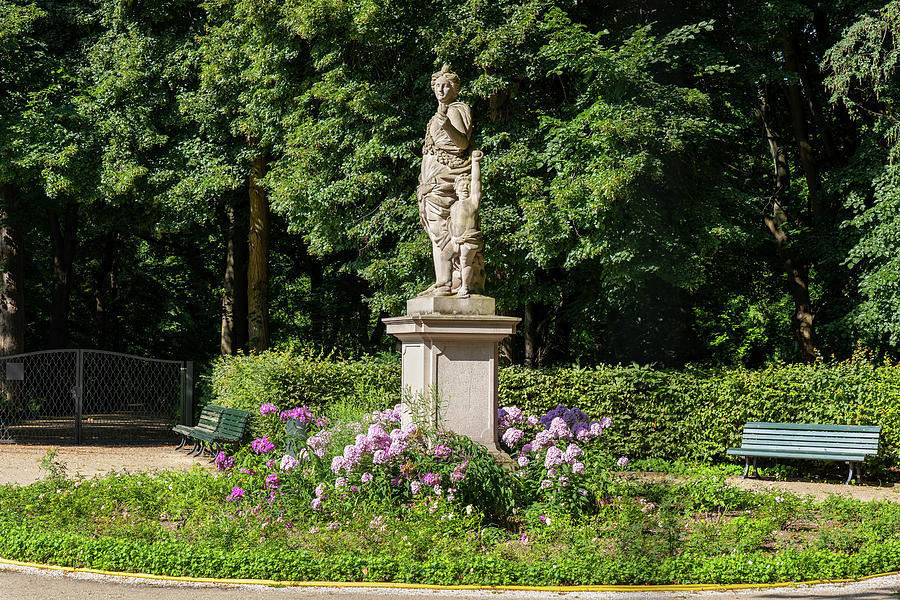 Flora With Putto Sculpture In Tiergarten, Berlin #1 Photograph by Artur Bogacki