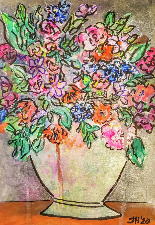 Floral Bouquet #1 Painting by Jean Haynes