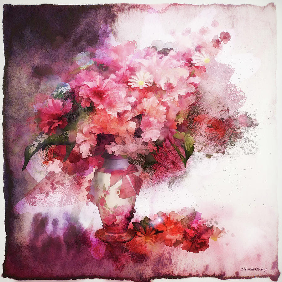Floral Explosion #1 Digital Art by Merrilee Soberg
