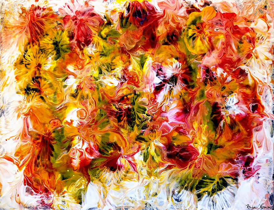 Floral Fantasy  #1 Painting by Rein Nomm