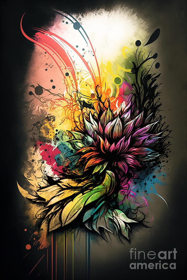 Floral Wall Art Digital Art