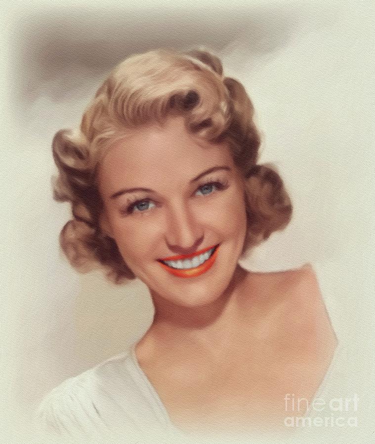 Florence Rice, Vintage Actress Painting by John Springfield | Pixels