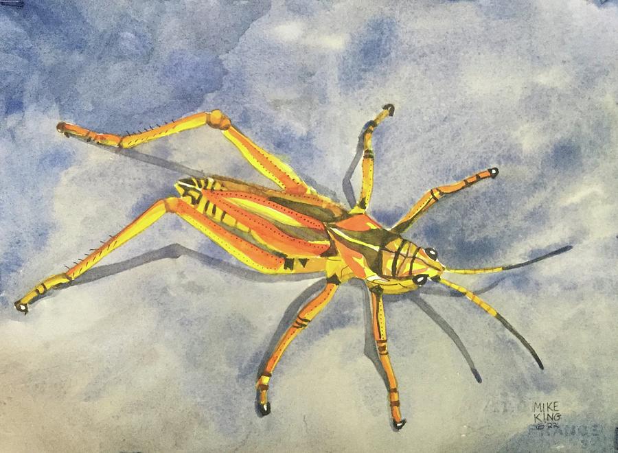 Florida Lubber Grasshopper Painting By Mike King - Fine Art America