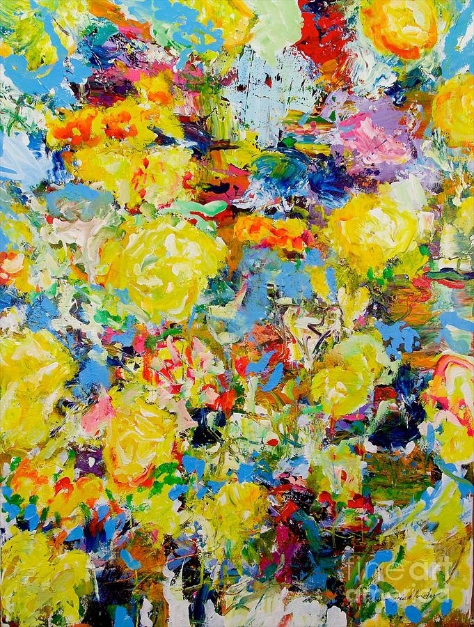 Flower Bed #1 Painting by Allan P Friedlander