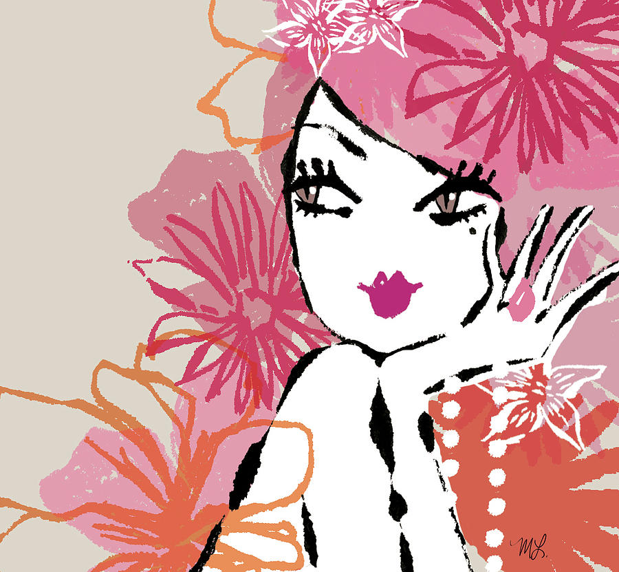 Flower Digital Art - Flower girl #1 by Mary Lynn Blasutta