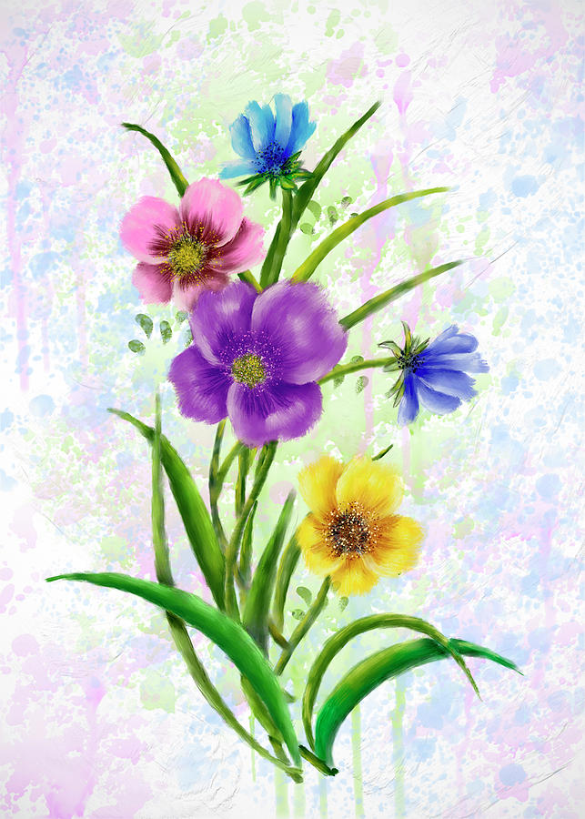 Flower Power #1 Digital Art by Mary Timman