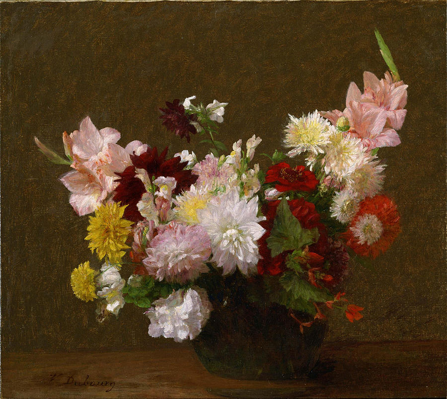 Henri Fantin-latour Painting - Flowers  #1 by Henri Fantin Latour