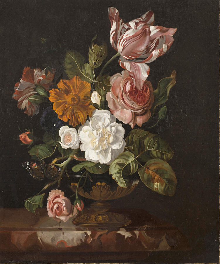 Flowers in a Painting Rachel Ruysch