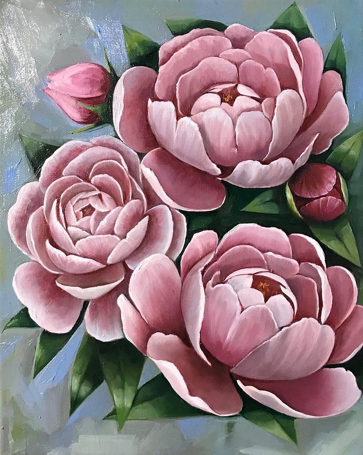 Flower Painting - Flowers #2 by Rebecca Tecla
