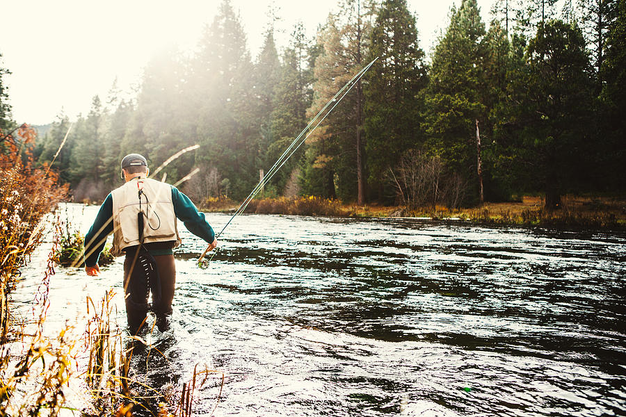 Fly Fishing in Bend Oregon #1 Photograph by RyanJLane