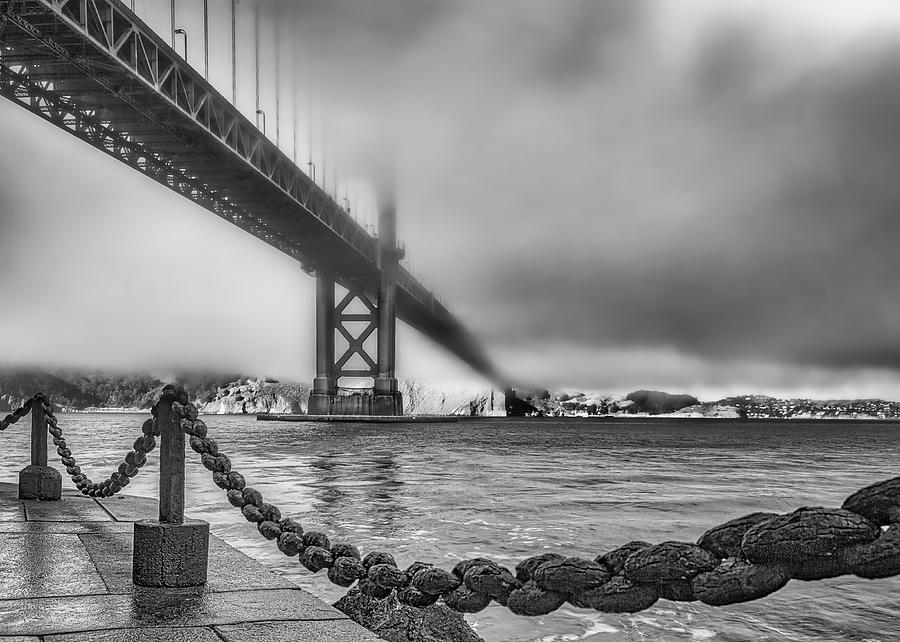 Foggy Day At The Golden Gate Bridge Photograph