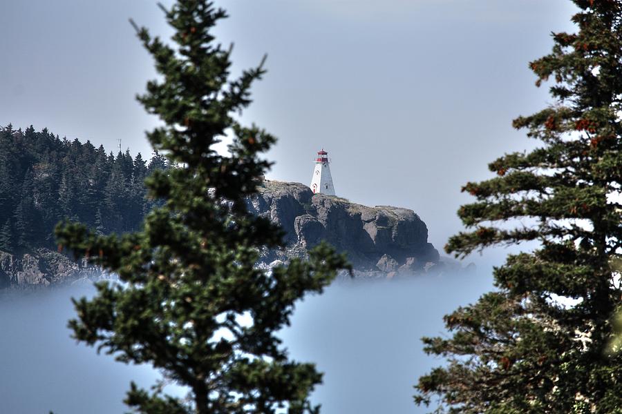 Foggy Lighthouse  #1 Photograph by David Matthews