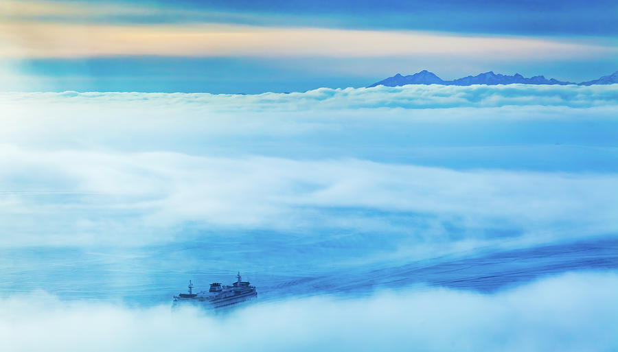 Foggy Seattle Puget Sound #1 Photograph by Tommy Farnsworth