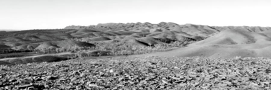 Folds of the Flinders Ranges BW #1 Photograph by Lexa Harpell