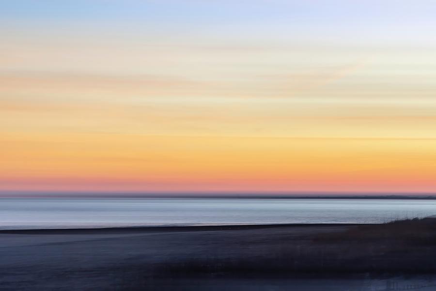 Folly Beach Sunset- ICM #1 Photograph by Charles Hite