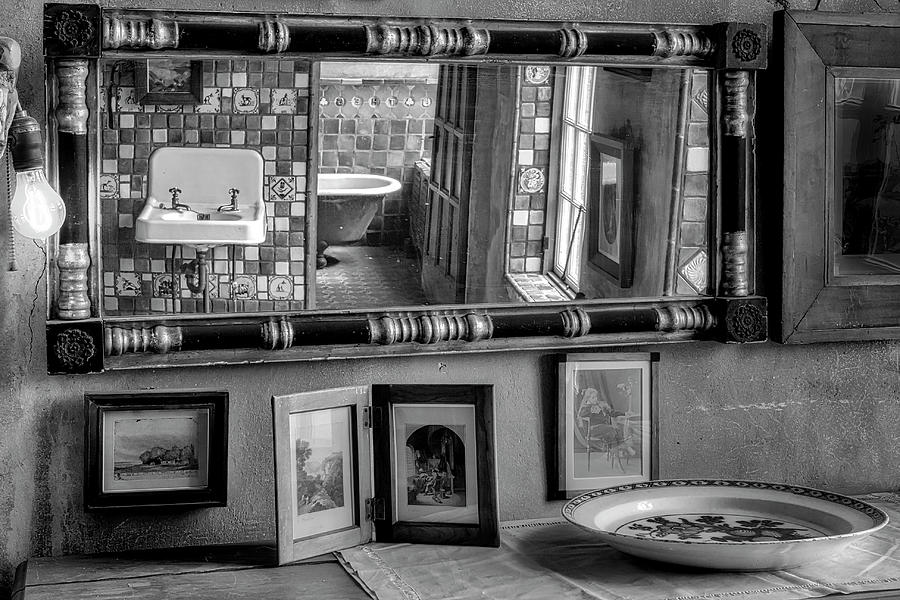 Fonthill Castle Dorm BW #1 Photograph by Susan Candelario