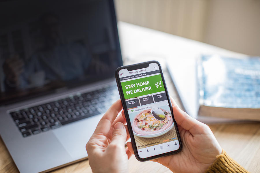 Food ordering application #1 Photograph by Svetikd