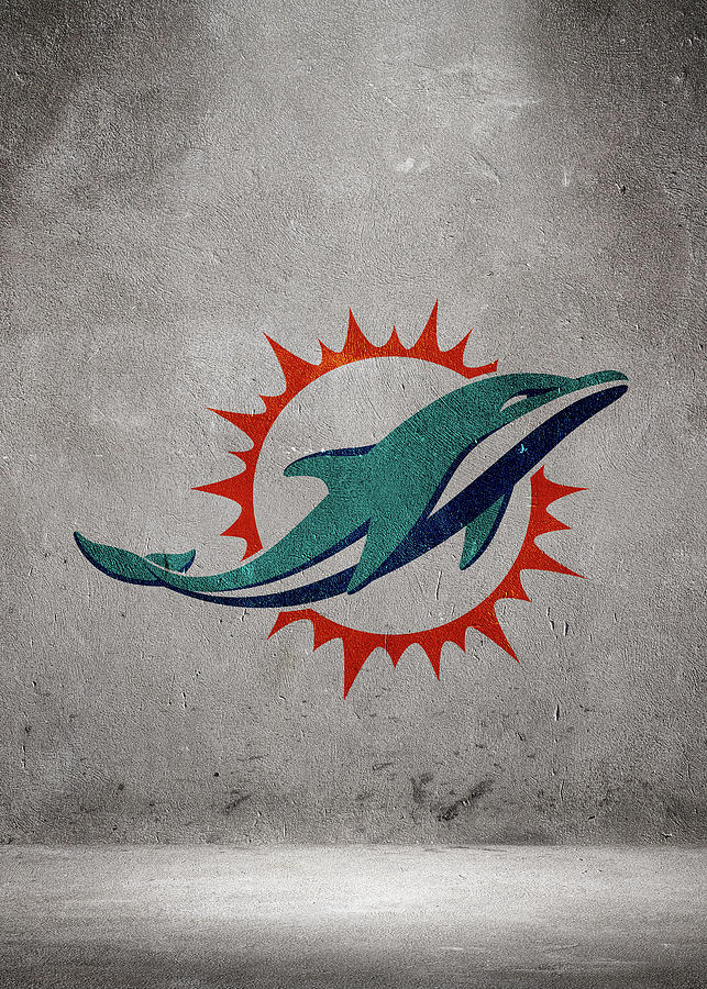 Football Miami Dolphins Fanart Drawing by Leith Huber - Pixels
