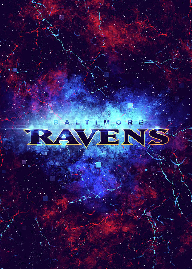 Football Nebula Baltimore Ravens by Leith Huber