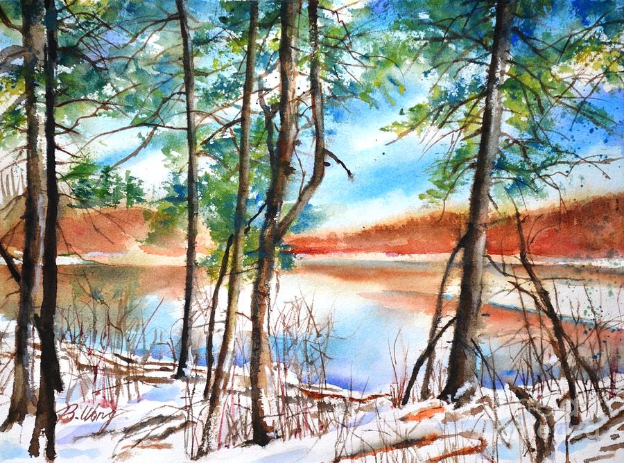 For love of winter #6 Painting by Betty M M Wong