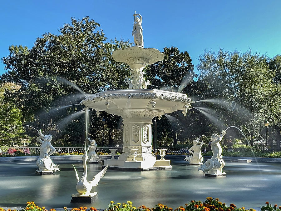Forsyth Park Fountain, Savannah, Georgia #1 Photograph by Dawna Moore Photography