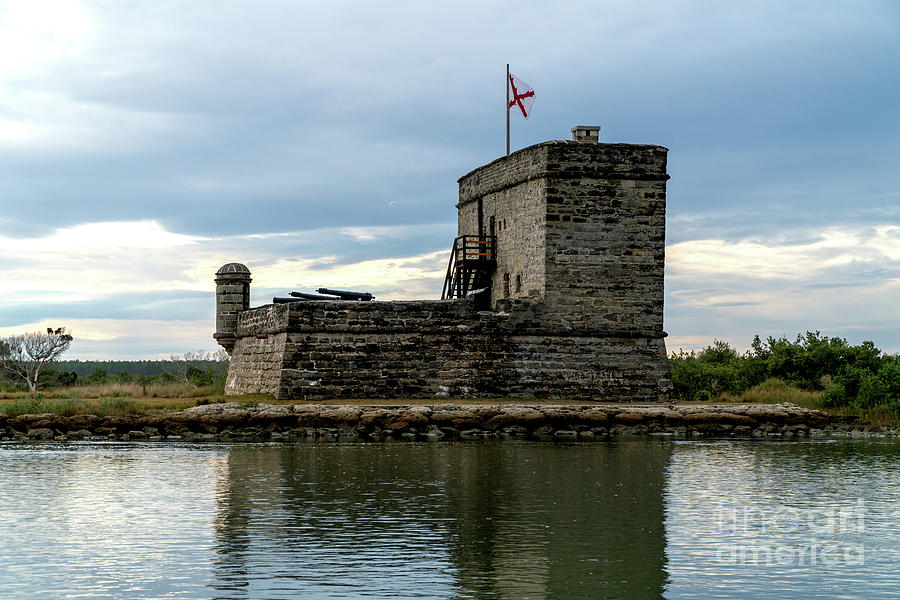 Fort Matanzas National Monument on the Matanzas River near St Au #1 Photograph by William Kuta