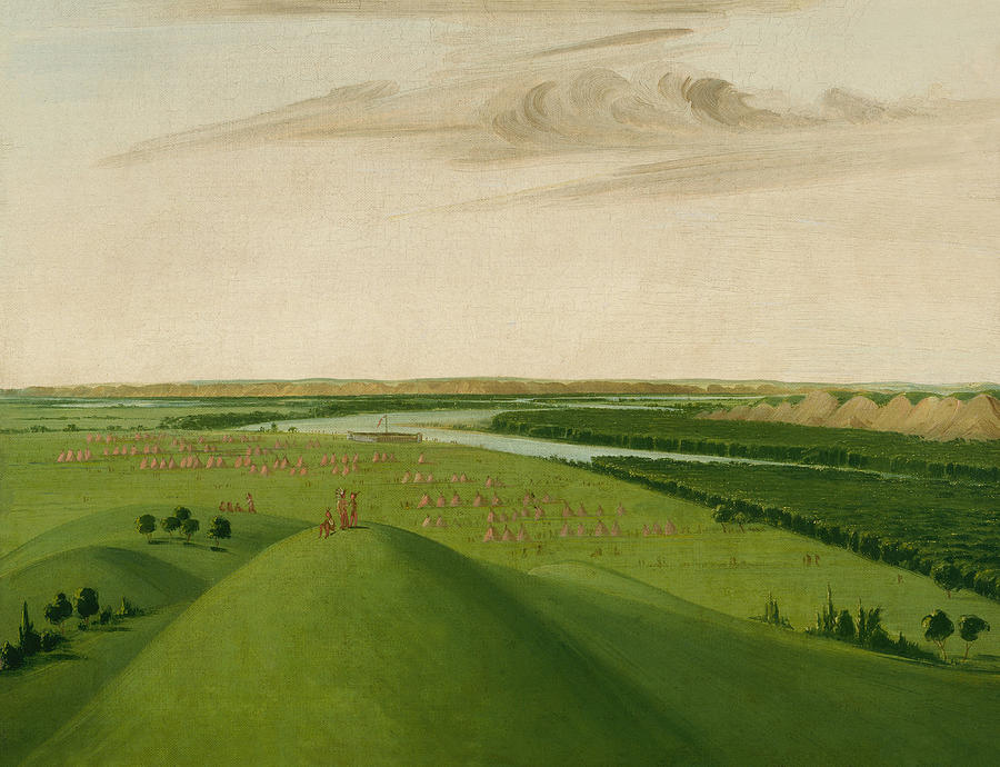 Fort Union By George Catlin Painting