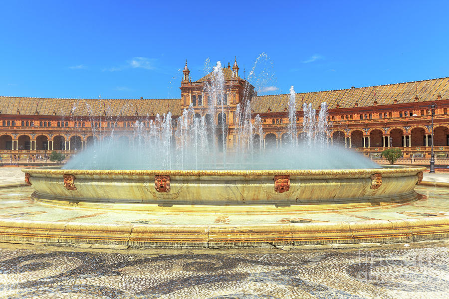 Fountain of Plaza de Espana #1 Photograph by Benny Marty