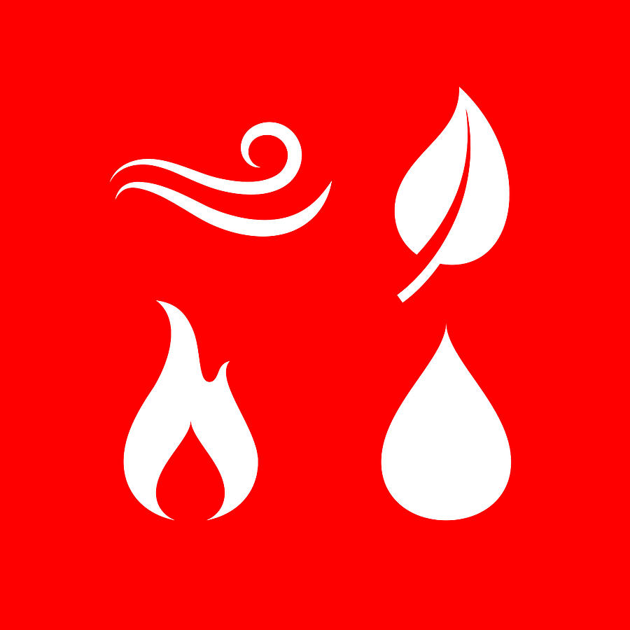 Four Elements of Nature Icon #1 Drawing by Bubaone Four Elements of Nature Icon #1 Drawing by Bubaone