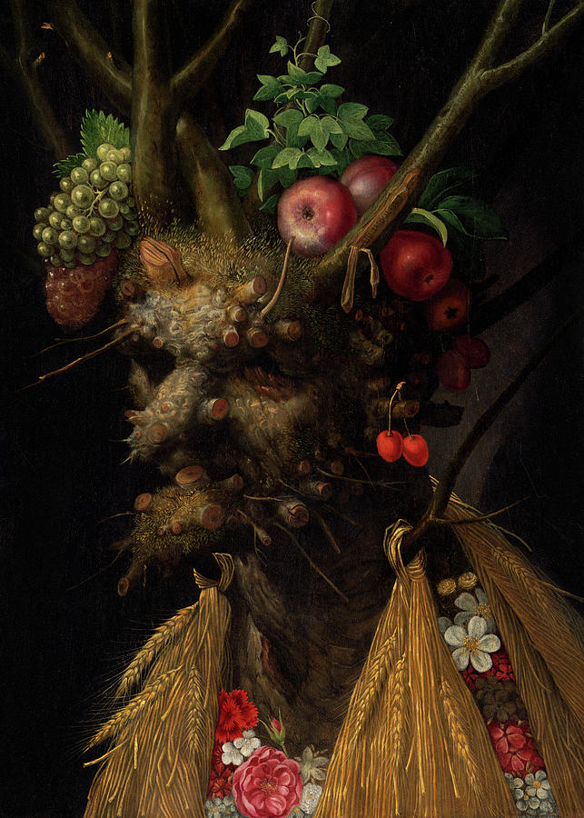 Giuseppe Arcimboldo Painting - Four Seasons in One Head, c. 1590 by Giuseppe Arcimboldo