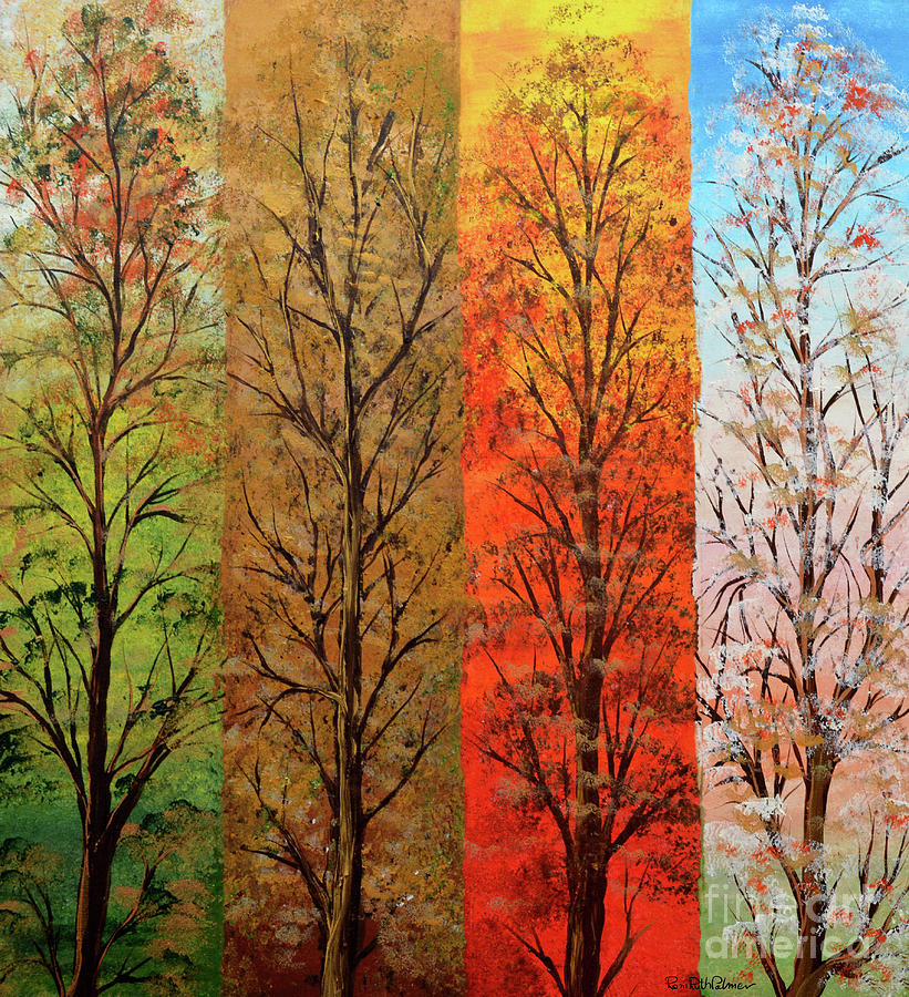 Four Seasons #1 Painting by Roni Ruth Palmer