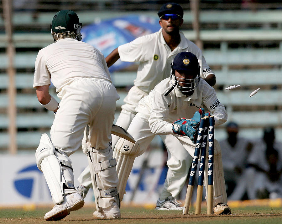 Fourth Test - India v Australia: Day 2 #1 Photograph by Hamish Blair