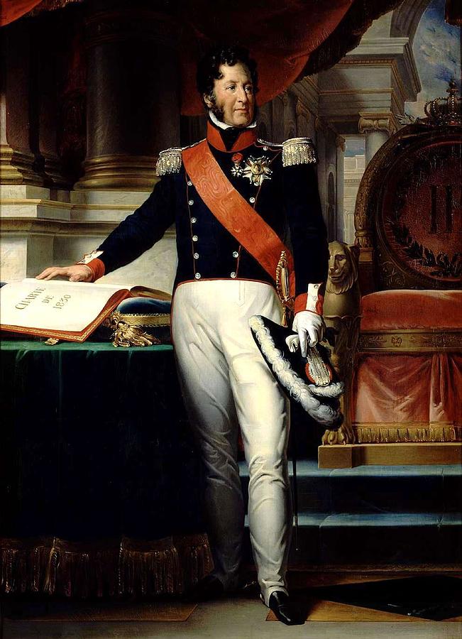 Francais Louis Philippe Ier Roi Des Francais Prete Serment Sur La Charte Painting By Francois Gerard