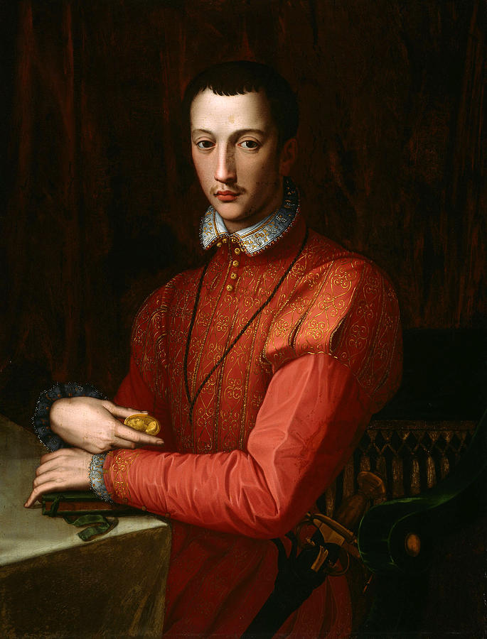 Francesco de Medici #2 Painting by Alessandro Allori