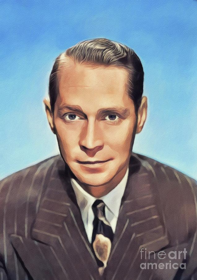 Franchot Tone, Vintage Actor Painting