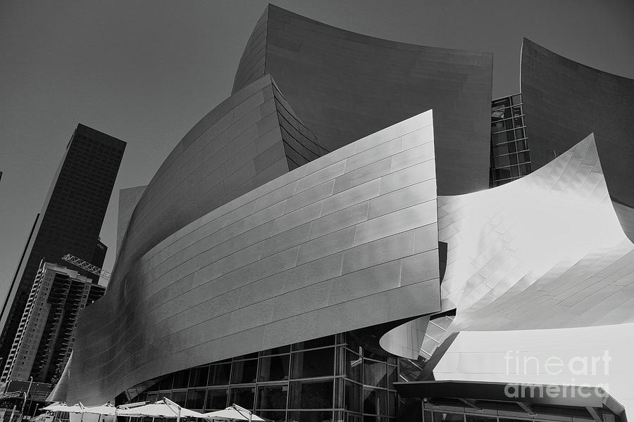 Frank Gehry Architecture Los Angeles  #1 Photograph by Chuck Kuhn