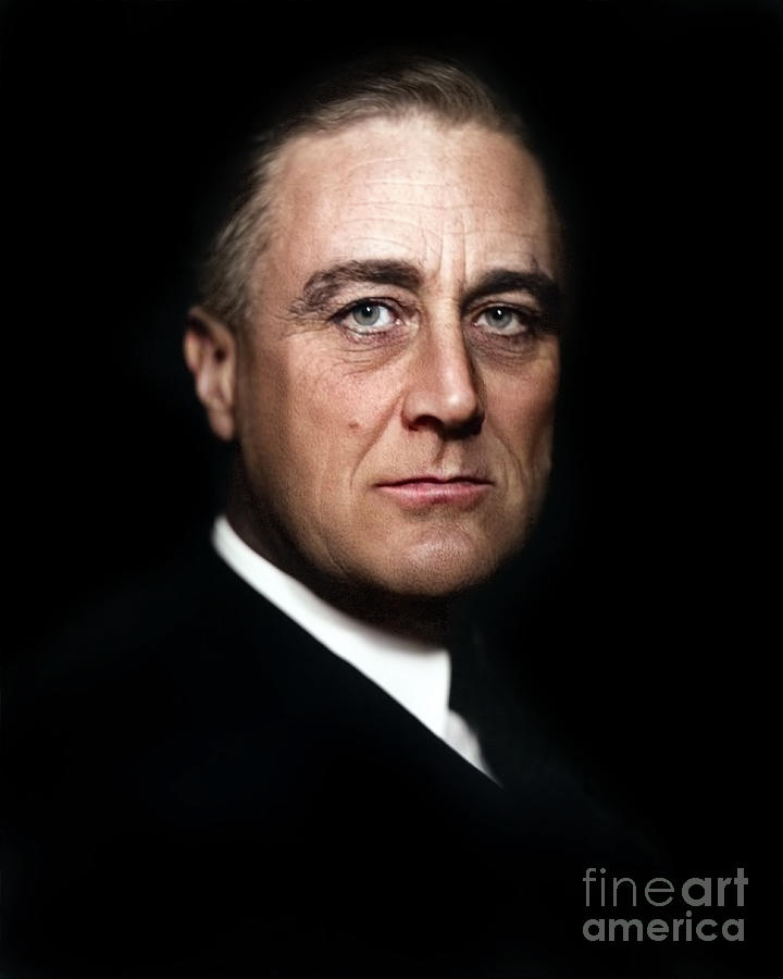 Franklin Delano Roosevelt by VINCENZO LAVIOSA Photograph by Carlos Diaz