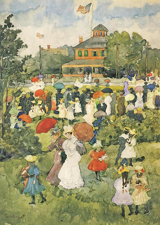 Franklin Park Boston By Maurice Prendergast Painting