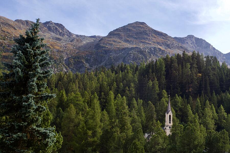Switzerland Photograph - Franzosische Kirche, St. Moritz, Graubunden, Switzerland #2 by Joe Vella