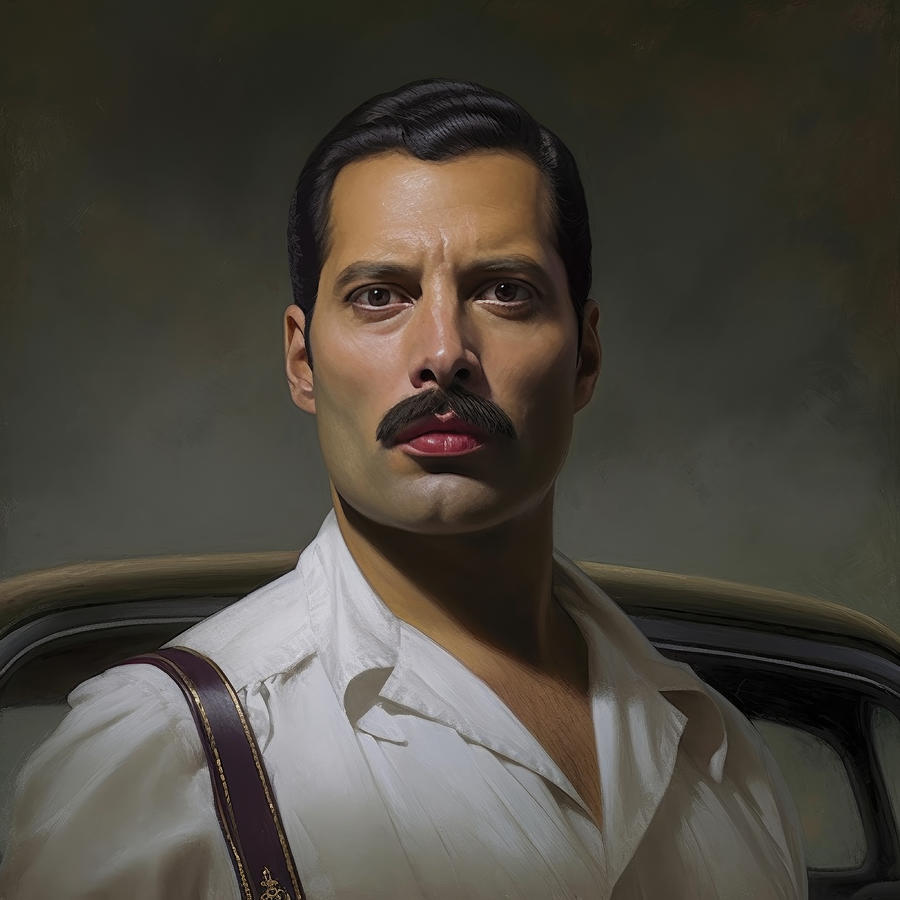 Freddie Mercury Painting - Freddie Mercury No.0 by My Head Cinema