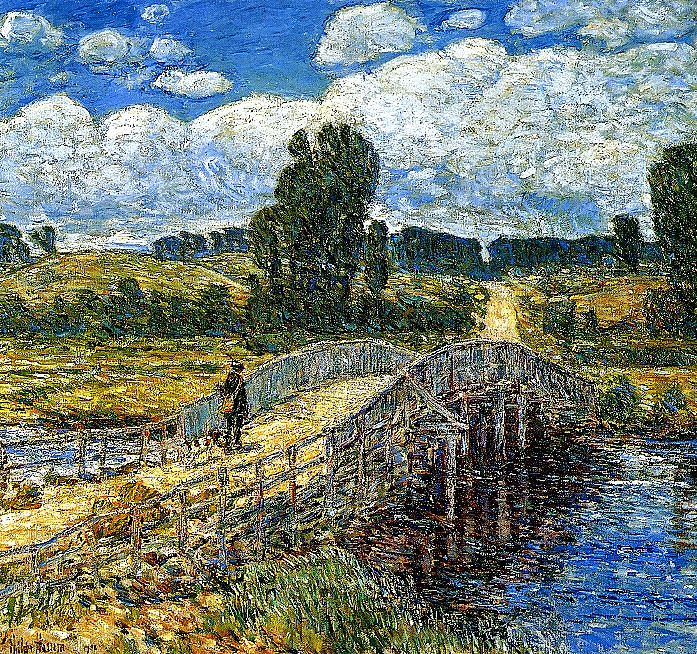 Frederick Childe Hassam 1859  1935  Bridge At Old Lyme 1908 Painting