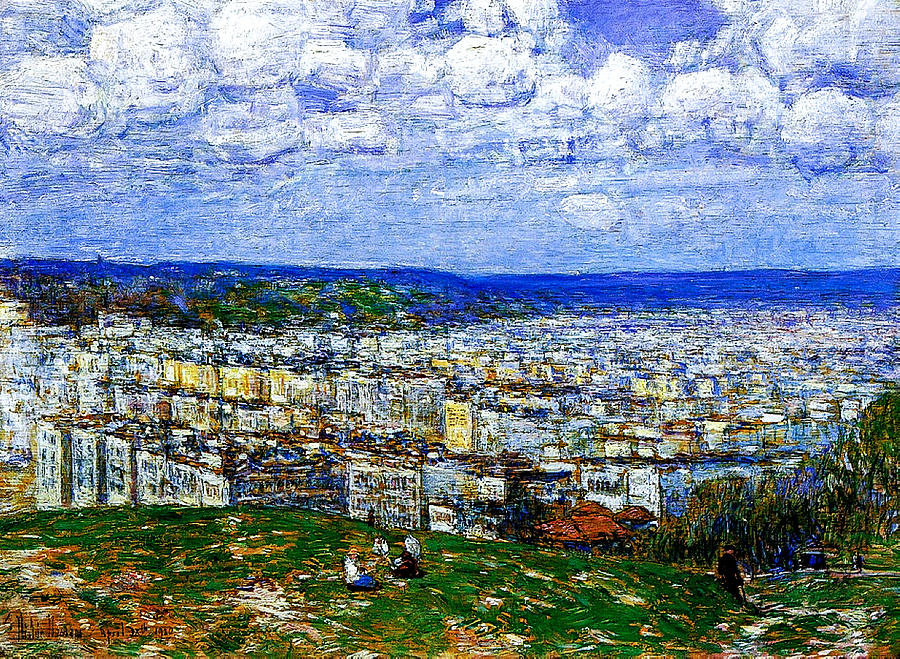 Frederick Childe Hassam 1859  1935  View Of New York From The Top Of Fort George 1920 Painting