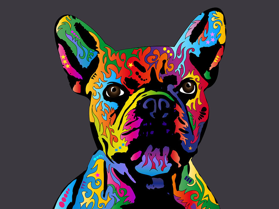 French Bulldog Digital Art - French Bulldog #1 by Michael Tompsett