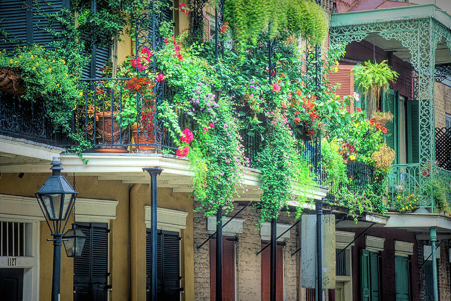 French Quarter Photograph - French Quarter Balcony #1 by Alex Demyan