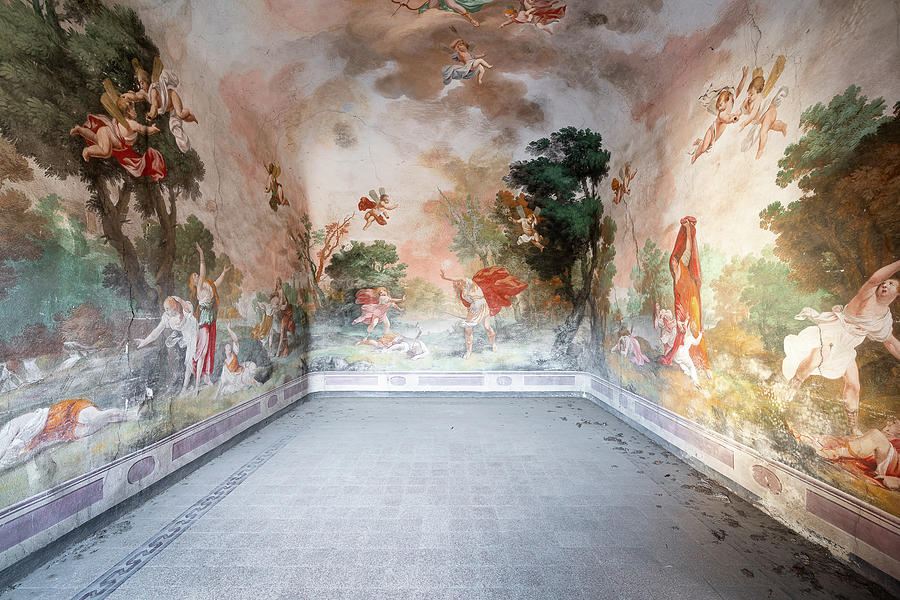 Fresco in Abandoned Palace #1 Photograph by Roman Robroek