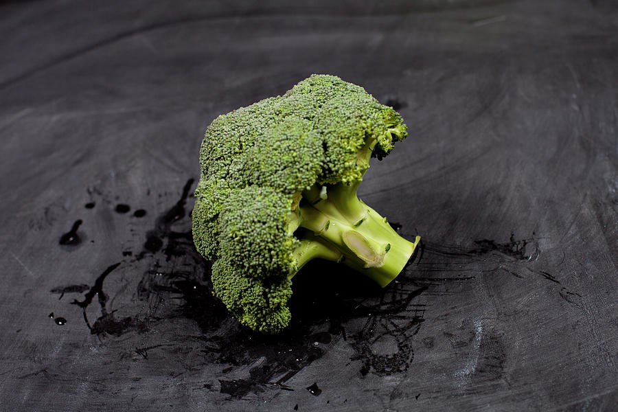 Fresh green wet broccoli. Photograph by Liss Art Studio - Fine Art America