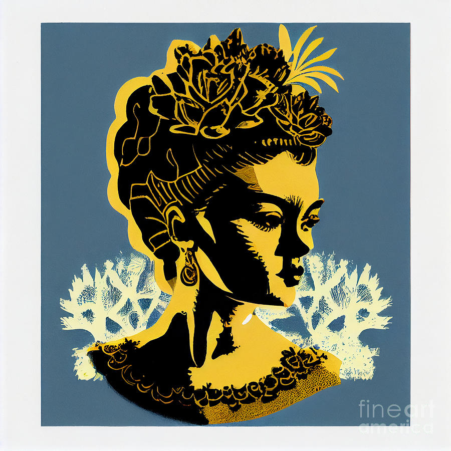 Frida Kahlo Design concept full view by Asar Studios Digital Art by