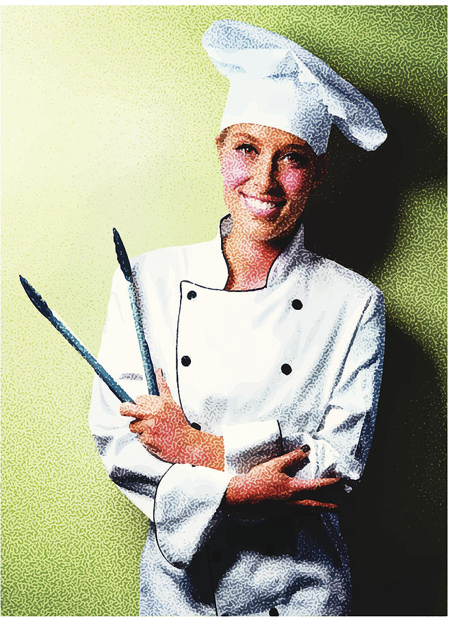 Friendly Chef #1 Drawing by GeorgePeters