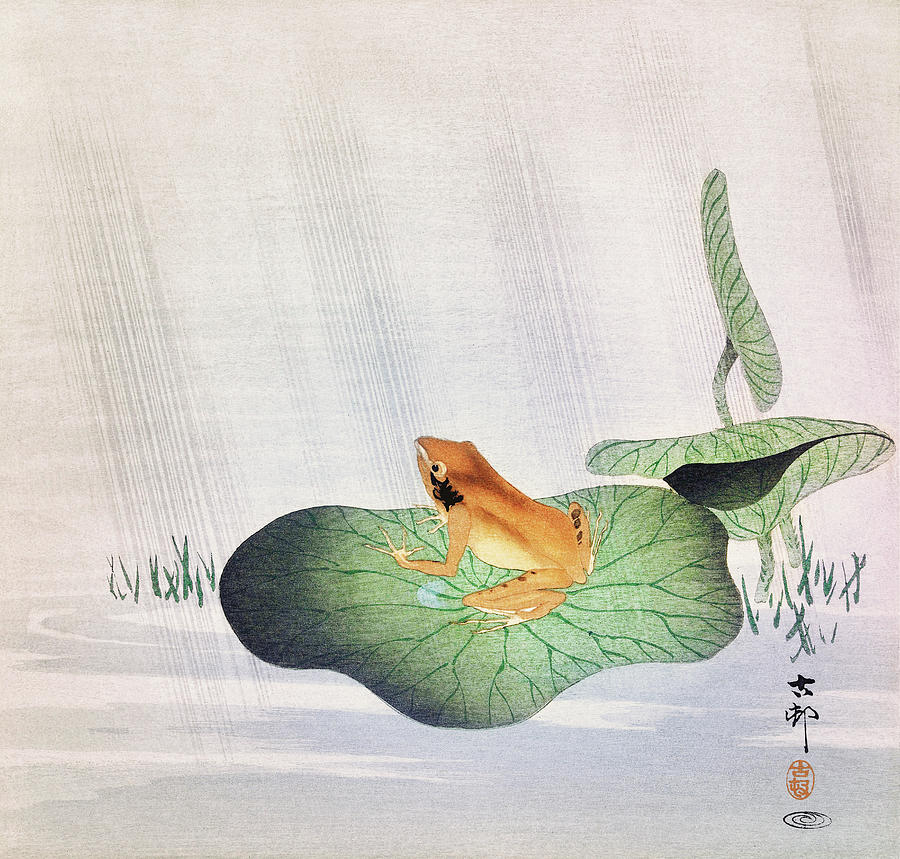 japanese painting frog